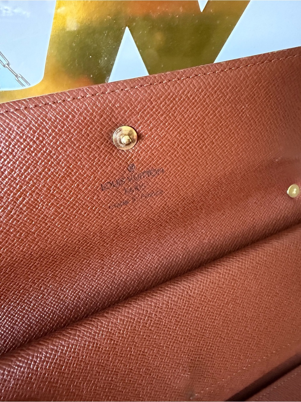 Louis Vuitton Brown Monogram Long Wallet on Chain - Picture 11 of 13